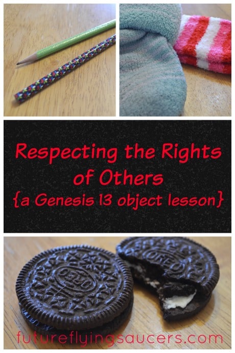 respecting the rights of others object lesson