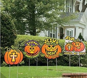 yard pumpkins