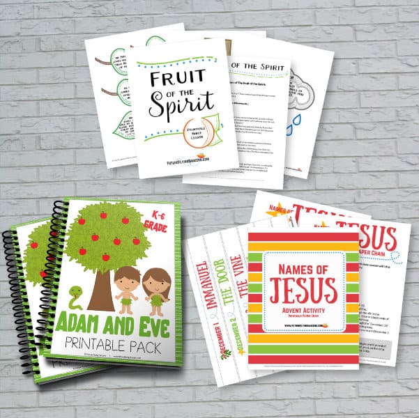 Sample of Printable Bible object Lesson