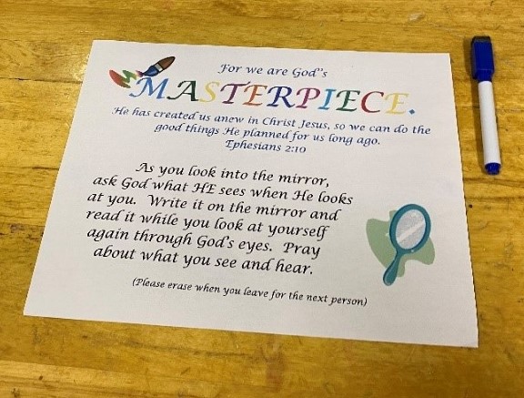 Directions for Masterpiece worship station